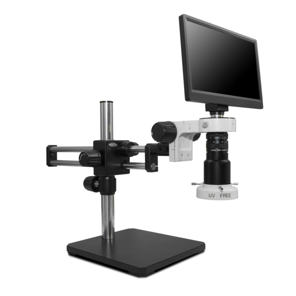 Scienscope Macro Digital Inspection System With Compact LED On Dual Arm Stand MAC3-PK5D-E2D